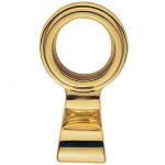 Solid Polished Brass Architectural Style Yale Lock Surround / Door Pull (AQ40)